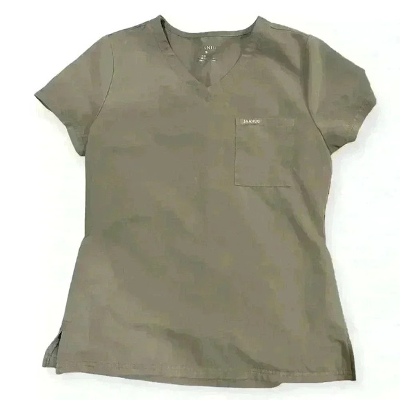 Jaanuu Grey Scrub Top Size Small - Picture 1 of 2